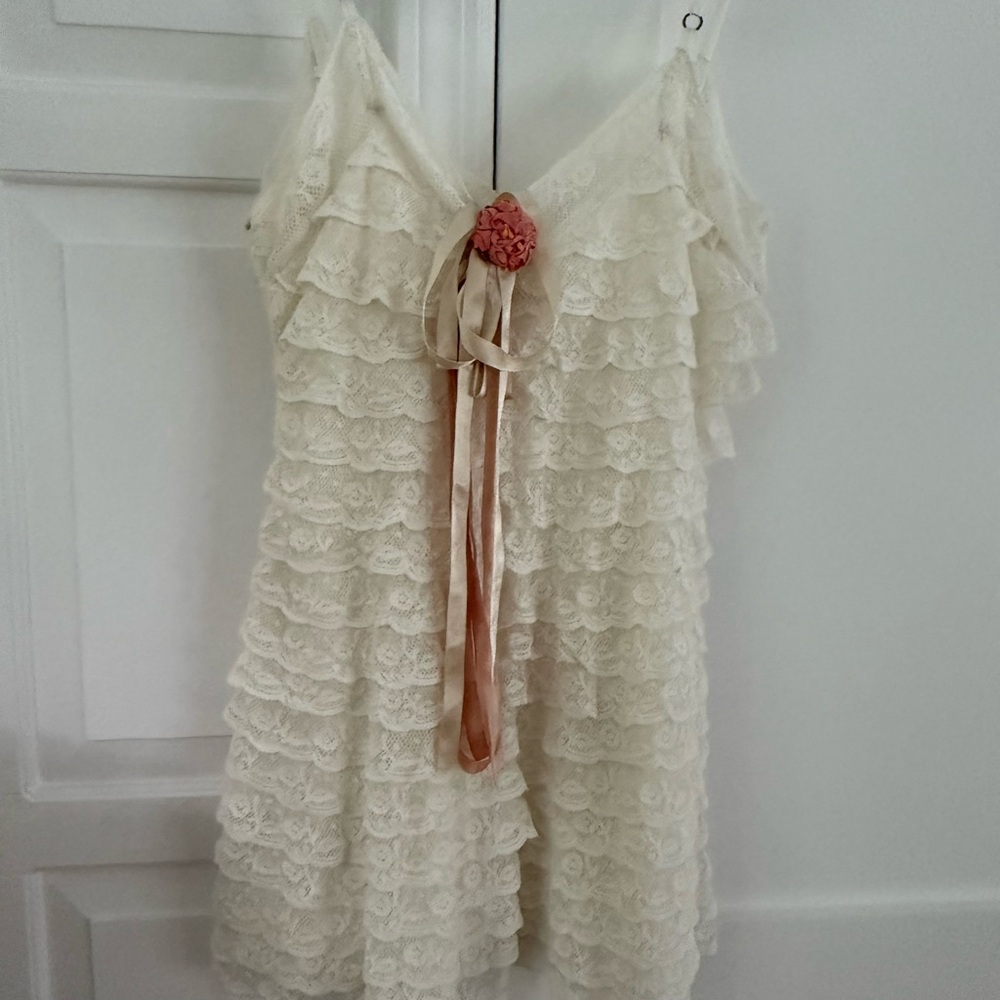Worn Once Love Shack Fancy Lace Mini Dress Sz 0 - Picture 2 of 5